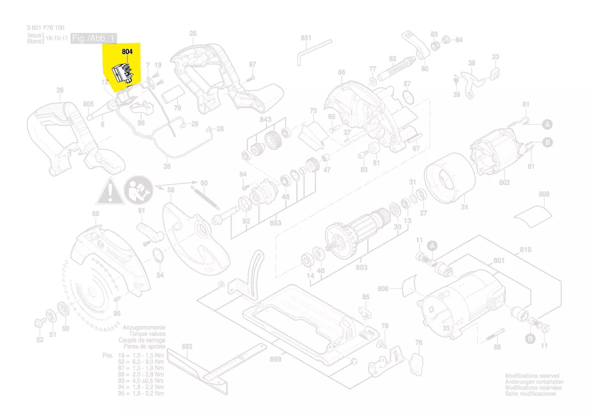 Interrupteur réf. 1 619 P13 570 Bosch
